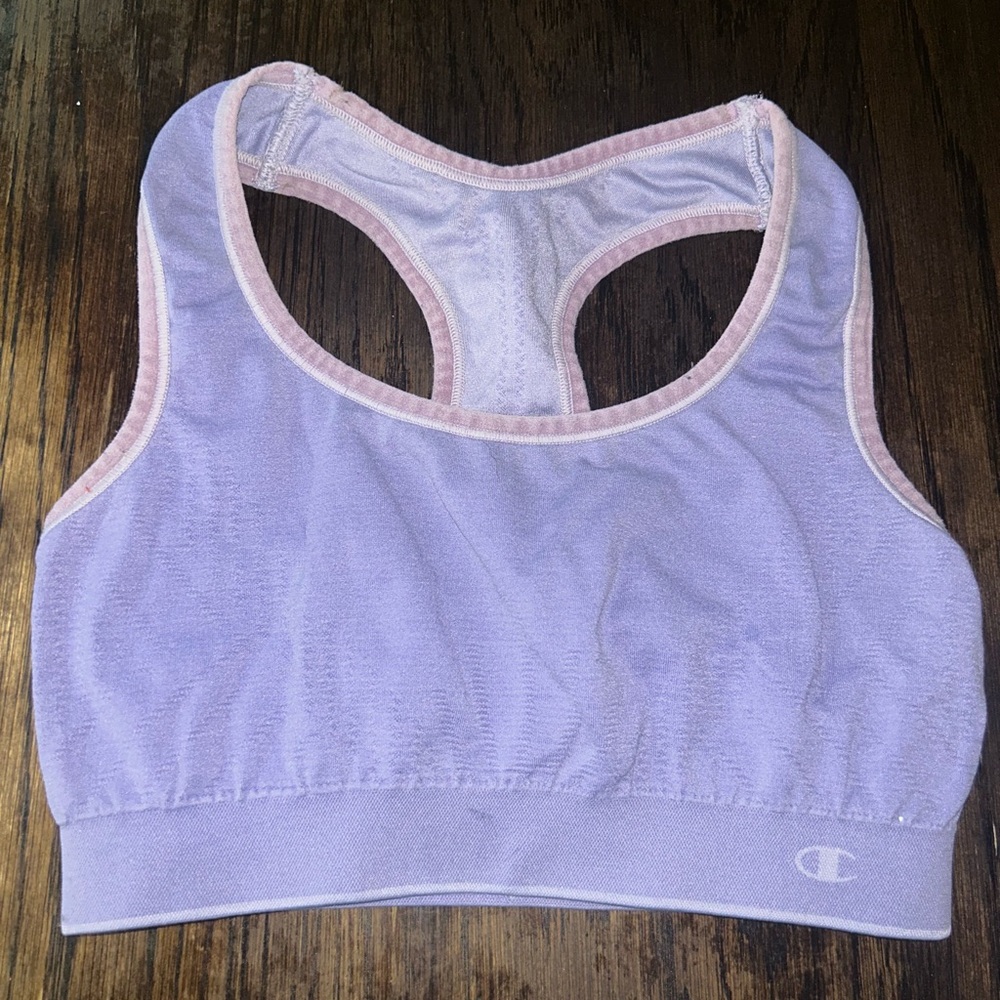 Champion Lavender Racerback Sports Bra